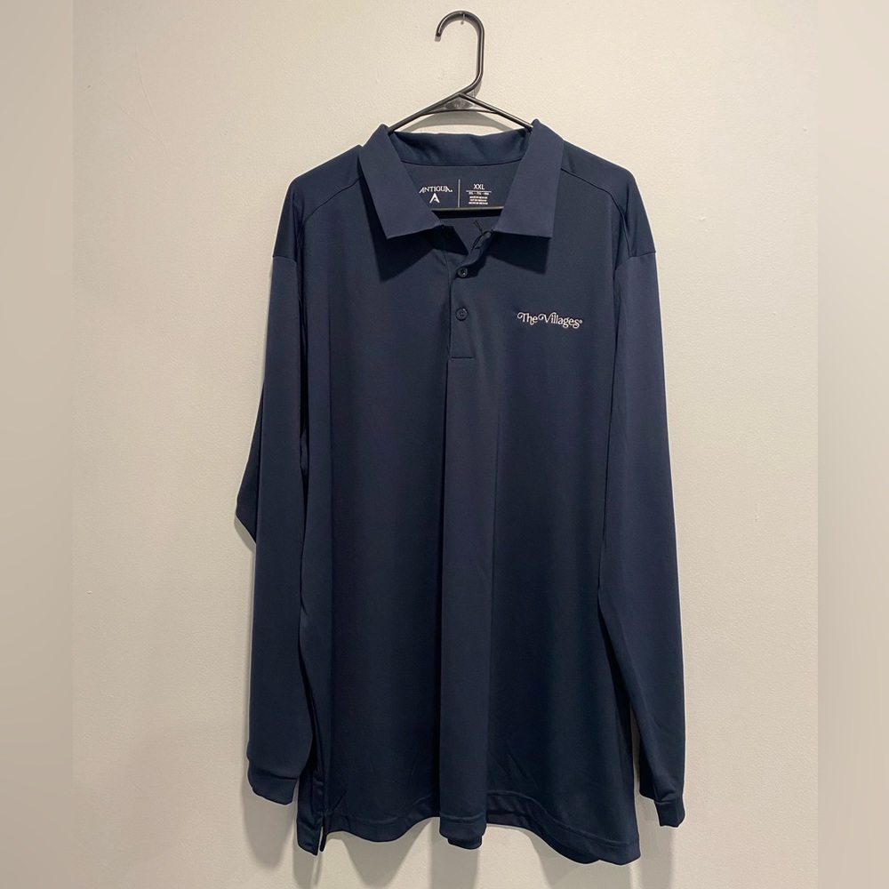 NWT Set of 2 Antigua Dri-Fit Long Sleeve Golf Shirts